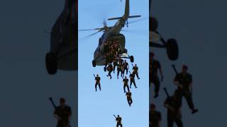 10k Iranian Powerful Soldiers Jump Over A Cargo Helicopter To A Heavy Entery In Israeli Military Gta