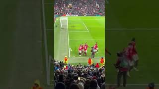 Wout Weghorst Emotional Celebration In Front Of Stretford End🤩 Man United 4-1 Real Betis