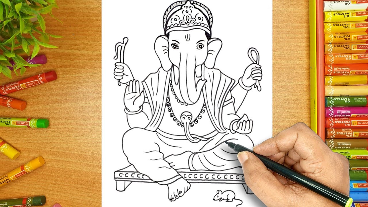 How To Draw Ganesh Ji Step By Step ~ Ganesh Ji | Bodaswasuas