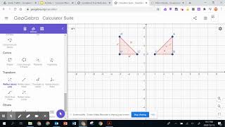 GeoGebra Reflection About a Line