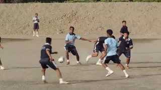 Sainik School Bijapur, Foot Ball, Hoysala, Rshtrakoota, Finals, Game in progress, 24 June 2014