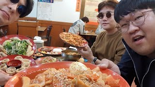 새벽1시에 천국가기위해 김밥천국 60000원치 먹방. Mukbang