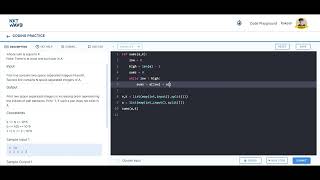 Competitive Programming || Solving a problem using Two Pointer method in python || CCBP || Nxtwave