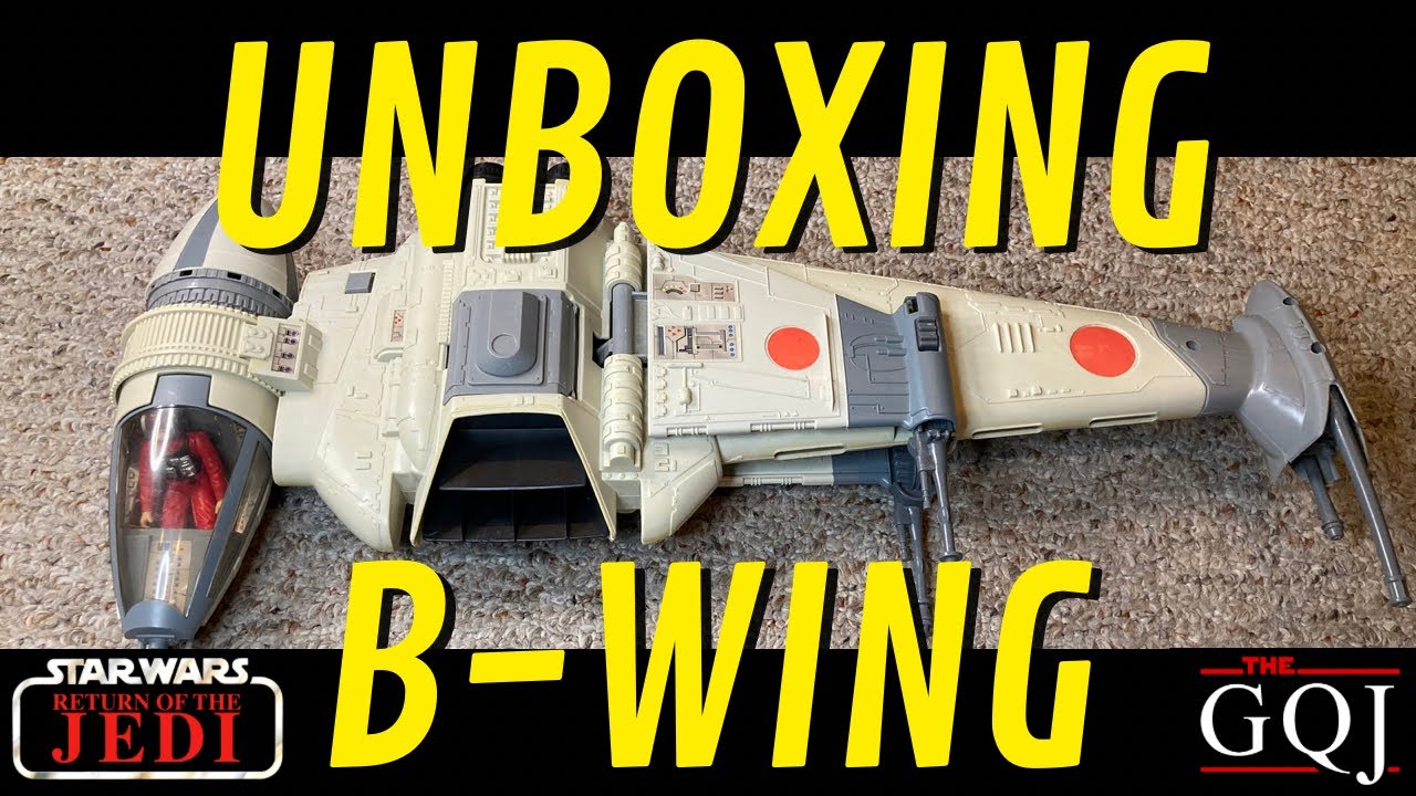 Kenner Star Wars Return Of The Jedi B-Wing Fighter 3 3/4” Toy Unboxing ...