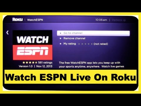 Watch ESPN Live On Roku Watch ESPN Live On Roku