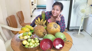 Self-sufficient life Philippines, stewed jackfruit in coconut milk, Ginataang Langka