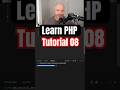 Learn PHP 08 - How to code a PHP nested array