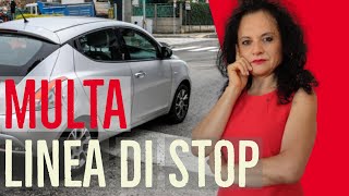 MULTA: SUPERAMENTO DELLA LINEA DI STOP AL SEMAFORO