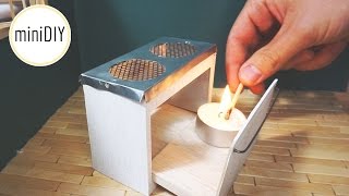 Miniature Kitchen Stove that works! // DIY dollhouse - miniDIY