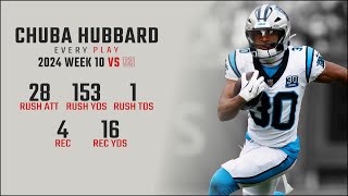 Chuba Hubbard Week 10 Replay: Every Run, Target, and Catch vs New York Giants