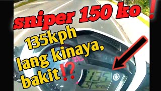 sniper 150  135kph top speed