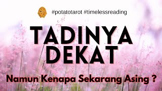 TADINYA DEKAT, KENAPA ASING ? #potatotarot #timelessreading #generalreading