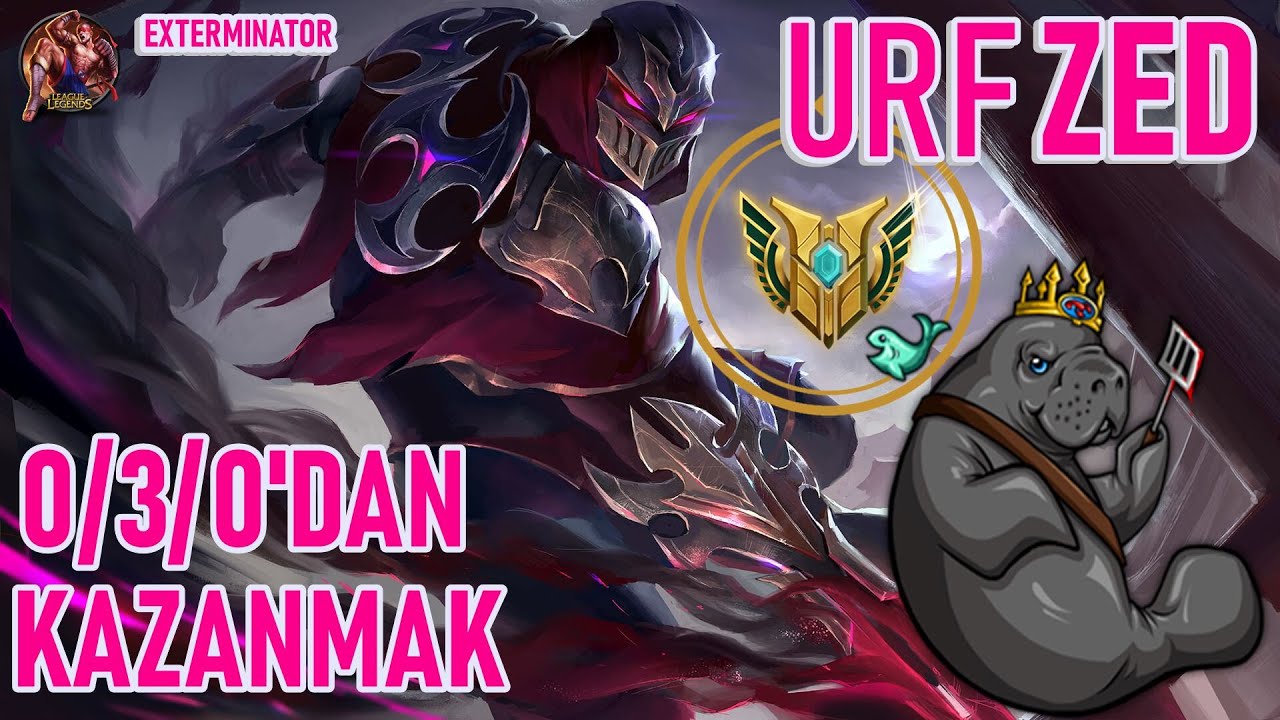 Urf Zed Gameplay Ger陌den Ba艦layip Kazanmak League Of Legends Youtube