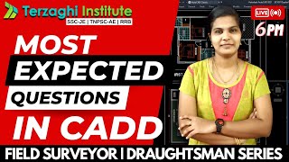 🔴 [Live] Most Expected Questions in CADD | Field Surveyor | Complete Revision + Detailed concepts