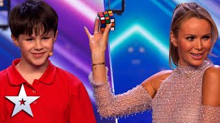 "That is MAGIC!" Young magician Ryland leaves Judges SPEECHLESS! | Auditions | BGT 2022