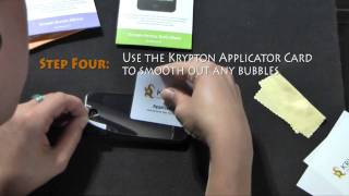 Krypton Screen Armor for iPhone 4 - Application Instructions