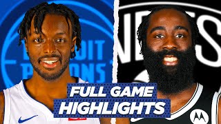 PISTONS at NETS | FULL GAME HIGHLIGHTS | 2021 NBA Season