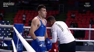 Hussein Ishaish (JOR) vs. Rafayel Hovhannisyan (ARM) World Olympic Qualifiers 2024 (80kg)