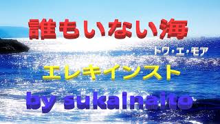 「誰もいない海」トワ・エ・モア♬🎸 エレキインスト ( 歌詞付き )  electric guitar・ instrumental