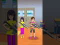 boy and girl get angry 😤😂 shorts sakuraschoolsimulator shortvideo sakura