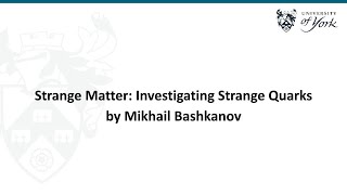 'Strange' Matter
