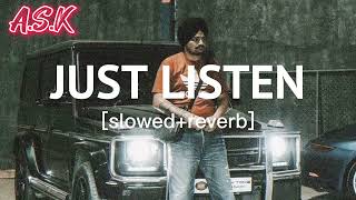 Just Listen (Slowed+Reverb) Sidhu moosewala Slowed+Reverb Lofi Punjabi Lofi song