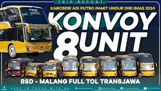 Jetbus 5 SDD Menang Lagi, Karoseri Adi Putro Pamit Undur Diri Sambil Konvoy 8 Unit Menuju Malang