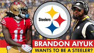 Brandon Aiyuk WANTS To Be A Steeler After Tweeting At Mike Tomlin? | Steelers Rumors Are RED HOT