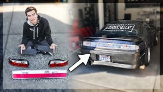 CRAZY Nissan S14 Full CHROME CLEAR Taillights! (DIY)