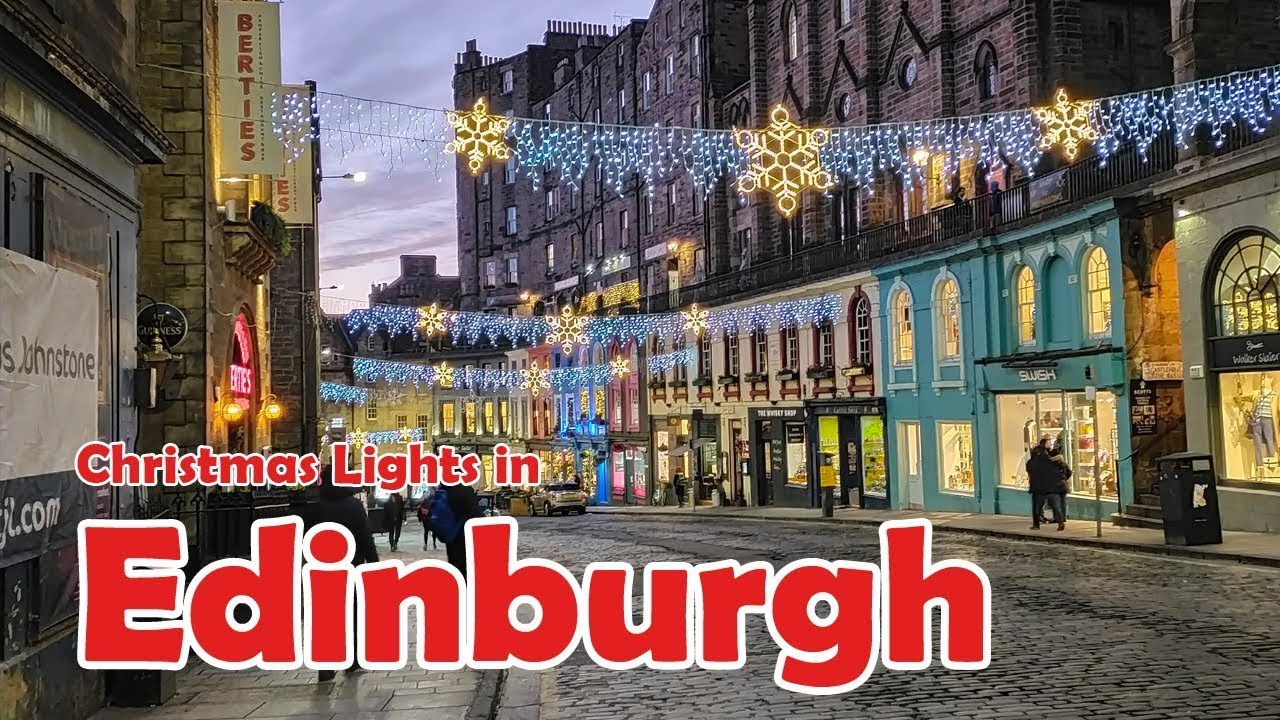 Edinburgh At Christmas! 🎅【4K】| City Centre Walk 2021 - YouTube