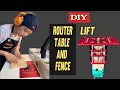 I Add A Router Lift To My Table Saw And Fence With Dust Collection | DIY Router Table