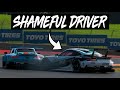 Well known shameful drivers like this should be BANNED PERMANENTLY from Gran Turismo