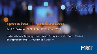 Graduation / Sponsion | MCI | The Entrepreneurial School® | 2022 | October | Part 1