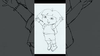 Dora drawing easy ll Dora Buji cartoon ll #shorts #youtubeshorts #diy #art #cartoon #kids #favorite