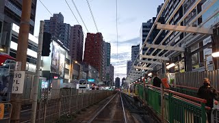 Hongkong Light Rail in MTR Yuenlong to Tuen Mun Station