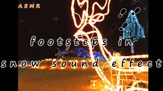 【ASMR】足音 雪道歩いてみた。Footsteps in snow sound effect