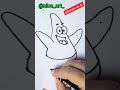 Patrick - drawing Patrick star - easy drawing #shorts #drawing #patrick #patrickstar #spongebob