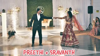 Indian Wedding Reception Highlights in USA   Preethi + Sravanth || New Jersey, USA ||