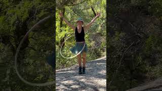 Namaste 🙏 Hooping with the Dinos 🦕 #namaste #naturelovers #hulahoop #texas #movementismedicine