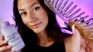 ASMR Cozy Scalp Treatment, Massage + Hair Wash for Sleep ~ personal attention roleplay