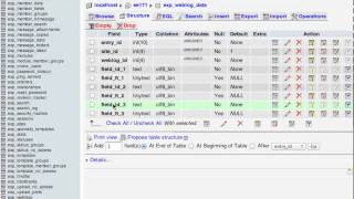Changing FieldTypes using PHPMyAdmin