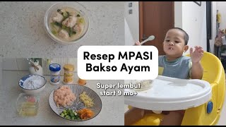 MPASI BAKSO AYAM HOMEMADE I RESEP MPASI BAKSO