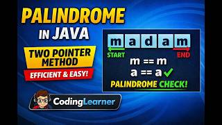 Palindrome in Java (Two Pointer Method)