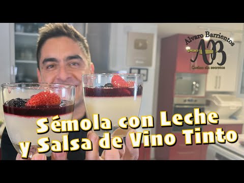 Recipe for Semola con Leche y Salsa de Vino (Chilean spiced semolina dessert with red wine syrup)