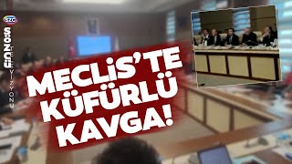 Meclis'te Tansiyon Yükseldi! AKP'li Vekil CHP'li Vekile Su Fırlattı!