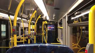 Onboard Night Bus Route N171 Go-Ahead London E400H YX18 KTG Hybrid