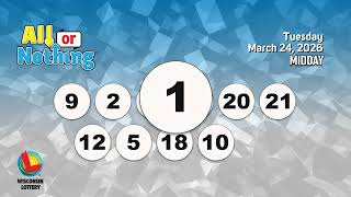 Wisconsin Lottery Midday Draw 03/24/2026