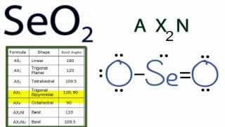 SeO2 Molecular Geometry / Shape and Bond Angles