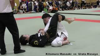 【第6回全日本柔術選手権決勝】Kitamura Masaaki vs Urata Masaya(Male White Adult Feather)