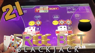 🟣 FREE DOUBLE DOWN! Poker Free Bet Blackjack 21 @Resorts World Casino NYC